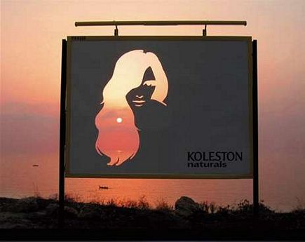 Creative billboard campain for Koleston Naturals