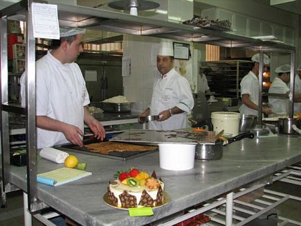 Preparing the sweets