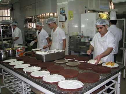 Preparing the sweets