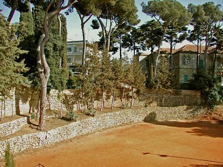 Broumana High School Upper Tennis Court