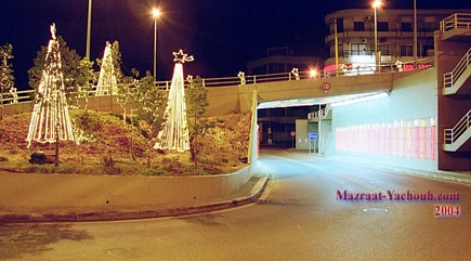 Christmas & New Year 2003-2004 ; Taleh gate, the underpass toward Mazraat Yachouh.