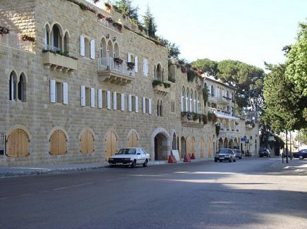 Main Street in Broumana near Broumana High School