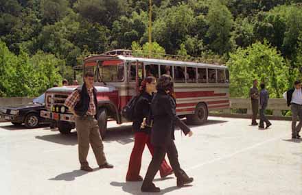 Bus in Cedars