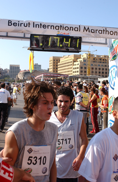 Finish Line - Beirut Marathon 2003