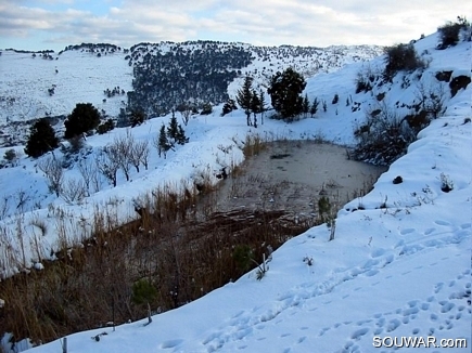 A small frozen lake