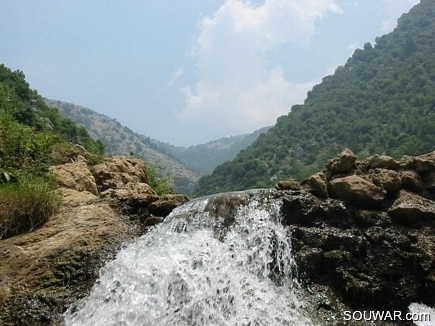 A Waterfall in the National Reserve of Bazbina