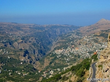 Bcharreh from above