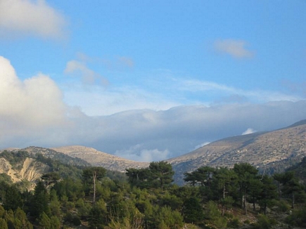 Clouds Hitting The Mountains