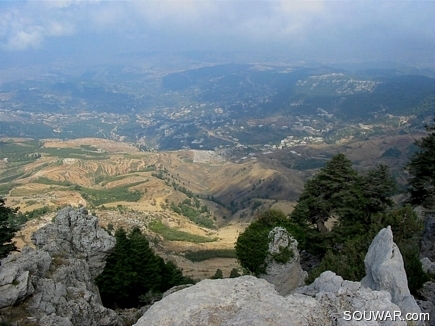 Scenic View From Above Of Akkarian Villages, Akkar Al Atika