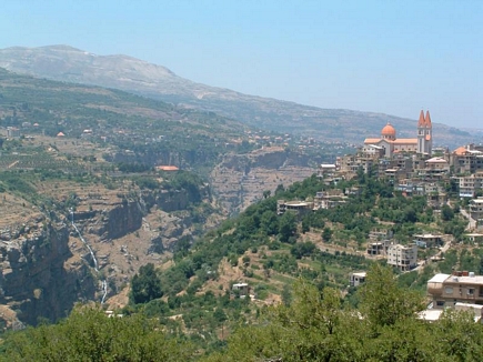 View of the village of Bsharri, from Kahlil Gibran's tomb