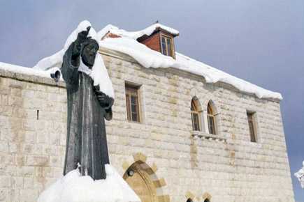 Snow in Mar Charbel