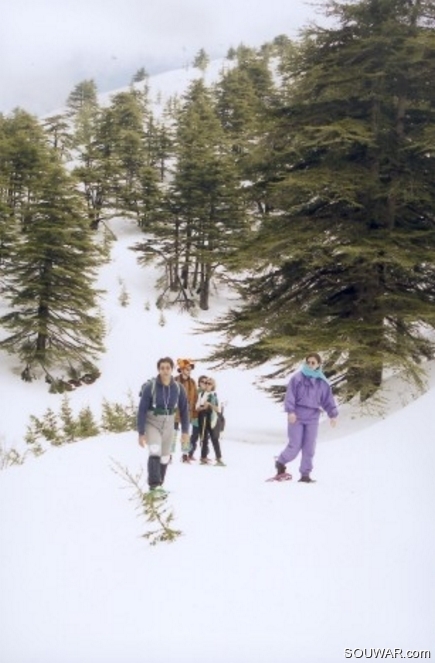 Snowshoeing in barouk