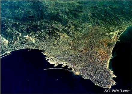 1960-Beyrouth-vue-air