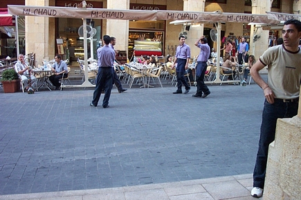 Waiters at Mi-Chaud DownTown Summer 2004