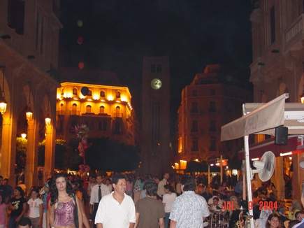 Downtown Beirut at Night