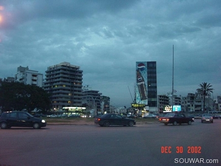 Round'a'bout in Sin el Fil district, Beirut