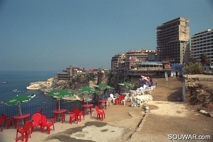 Beirut sea side cafe