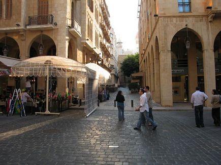 Selling World Cup Flags in Downtown Beirut