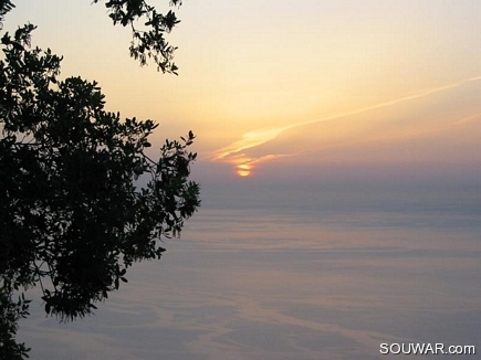 Sunset on the gulf of Jounieh