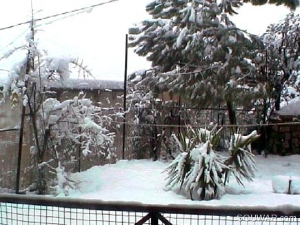 Bteghrine under the snow