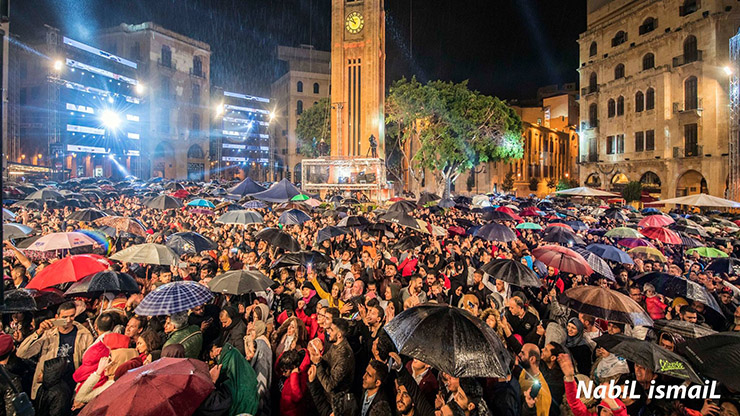 Downtown Beirut New Year's Eve 2018