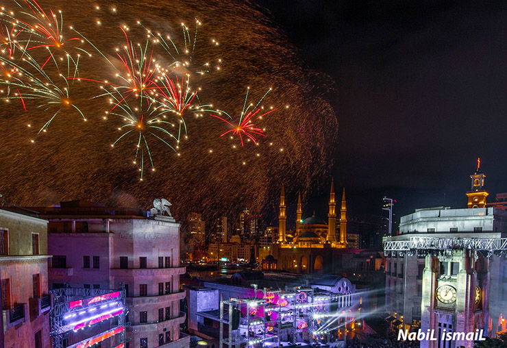 Downtown Beirut New Year's Eve 2018