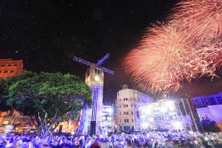 Downtown Beirut New Year's Eve 2018