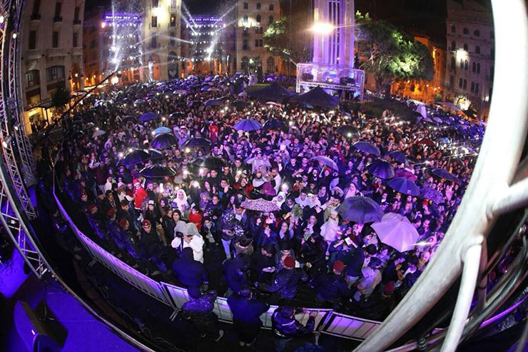 Downtown Beirut New Year's Eve 2018