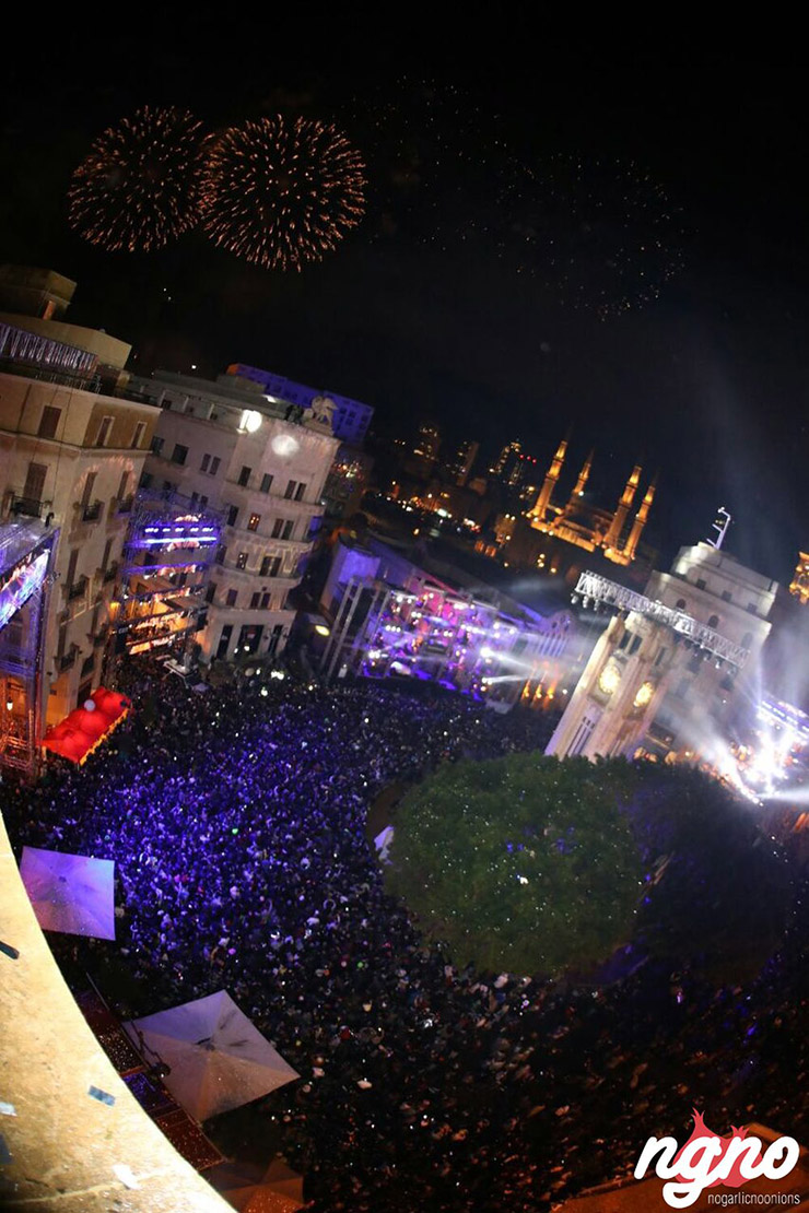 Downtown Beirut New Year's Eve 2018