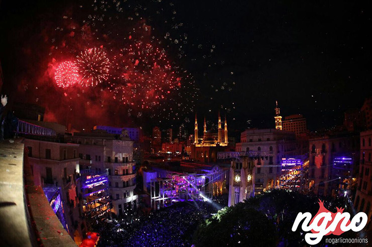 Downtown Beirut New Year's Eve 2018