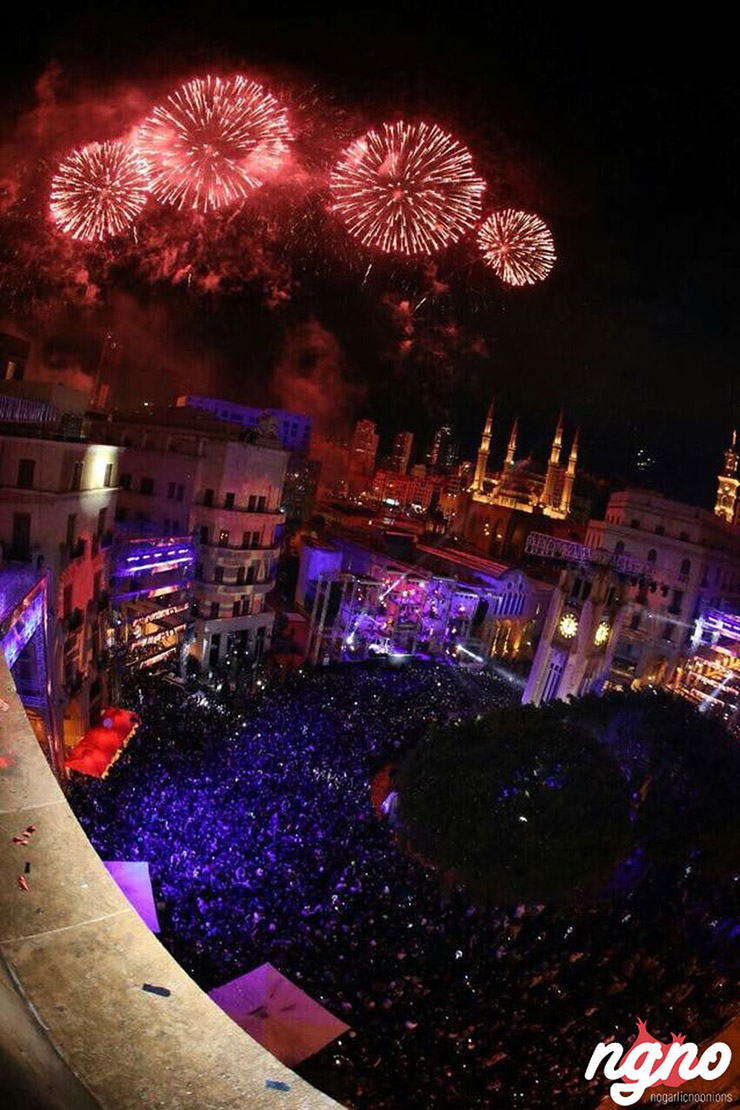 Downtown Beirut New Year's Eve 2018