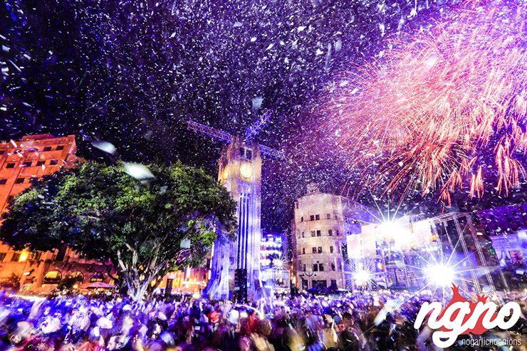 Downtown Beirut New Year's Eve 2018