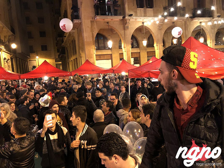 Downtown Beirut New Year's Eve 2018