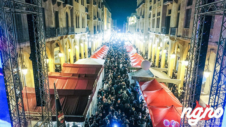 Downtown Beirut New Year's Eve 2018