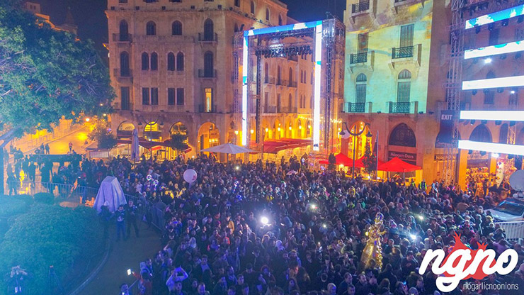 Downtown Beirut New Year's Eve 2018