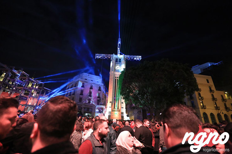 Downtown Beirut New Year's Eve 2018