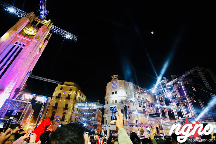 Downtown Beirut New Year's Eve 2018