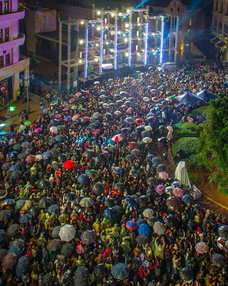 Downtown Beirut New Year's Eve 2018