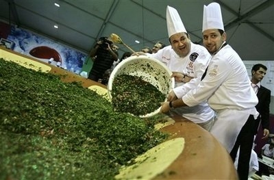 Tabbouleh in Guiness Book for Lebanon