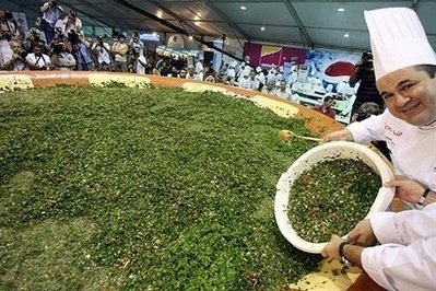 Tabbouleh in Guiness Book for Lebanon