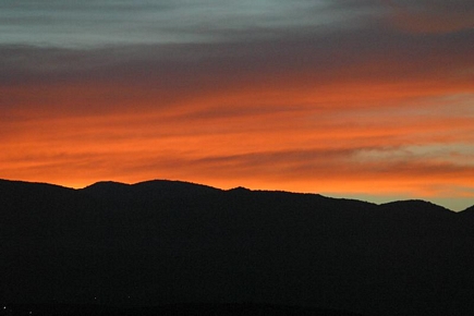 Sunrise over the Khyam village in the South of Lebanon