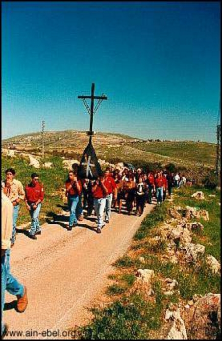 The Cross Procession on Good Friday in Ain Ebel