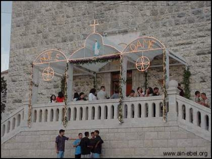 Decorated church in Ain-Ebel