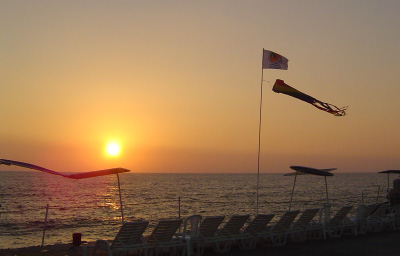 Sunset over jadra