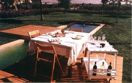 The lunch corner at the Resthouse