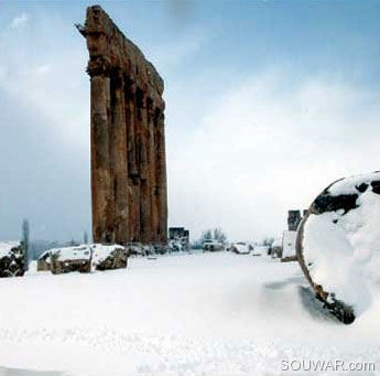 Baalbeck Under The Snow