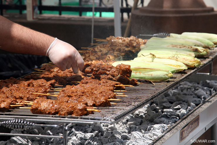 Lebanese Food Festival outside Our Lady of Lebanon Cathedral Brooklyn Heights