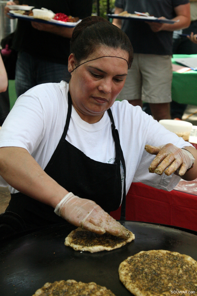 Lebanese Food Festival outside Our Lady of Lebanon Cathedral Brooklyn Heights