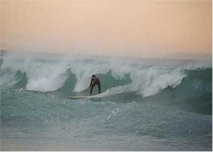 Surfing In Tam Tam beach