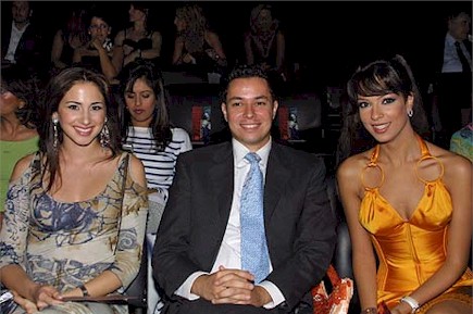 Miss Lebanon 2004 Nadine with Marie-Josee and Shadi